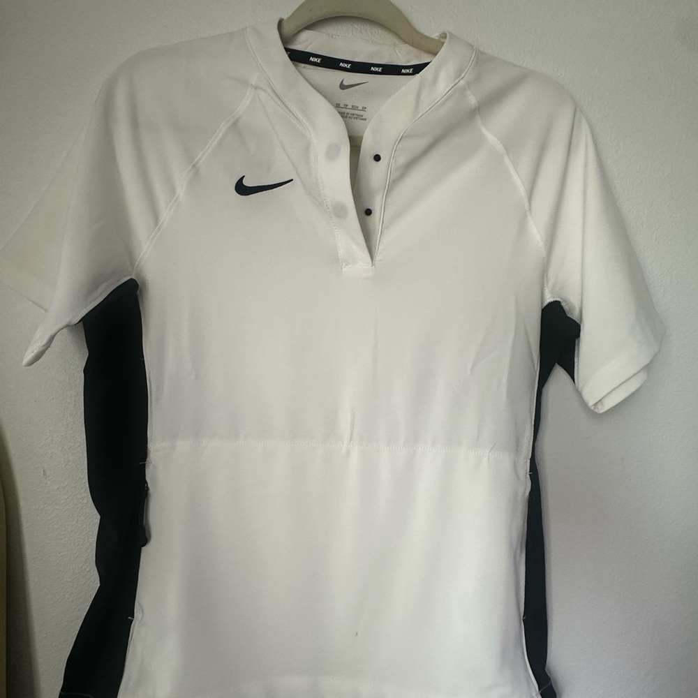 Nike White Shirt with Black Accents